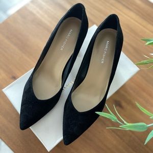 Marc Fisher Black Suede heels sz 9.5